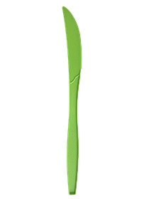 Нож зеленый 190мм, кукурузный крахмал (50шт)