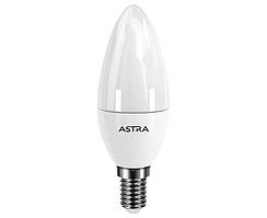 Лампа светодиодная ASTRA C37 5W E14 3000K;  страна происхождения (производства) - Китай