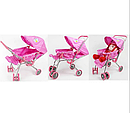Детская игрушечная коляска для кукол Melogo арт. 9324, кукольная металлическая коляска прогулочная, фото 3