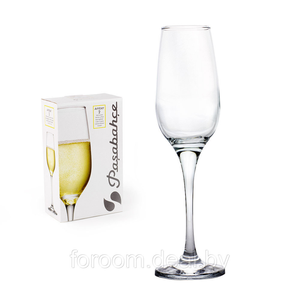 Комплект бокалов для шампанского 210 мл (2 шт.) Pasabahce Amber 440295 1109029 - фото 1 - id-p166069879