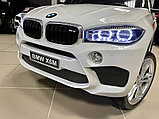Детский электромобиль RiverToys BMW X6M JJ2199 (белый) лицензия, фото 6