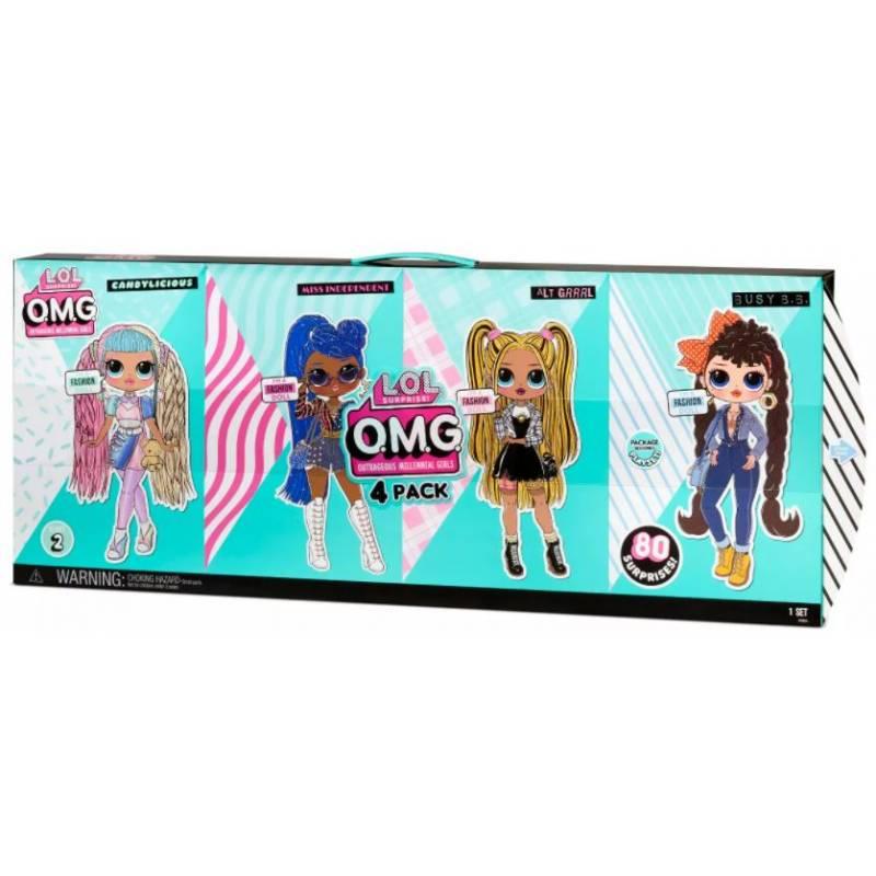 Куклы L.O.L. Набор из 4 кукол Lol OMG 4 Pack 2 серия 423126