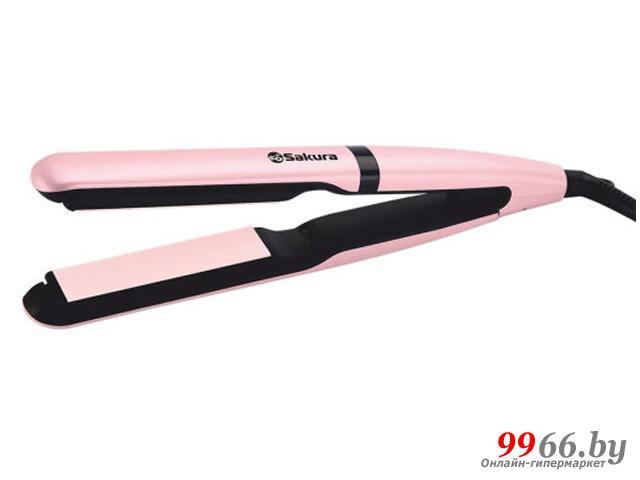 Стайлер выпрямитель утюжок для укладки выпрямления волос Sakura Premium Air Plates SA-4526P розовый
