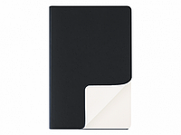 Ежедневник А5 с логотипом, недатированный, в гибкой обложке Soft Touch Черный Milano