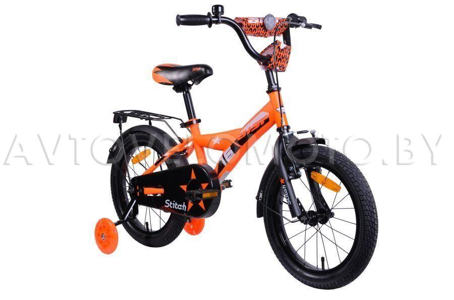 Велосипед AIST Stitch 16" Оранжевый - фото 1 - id-p166077834