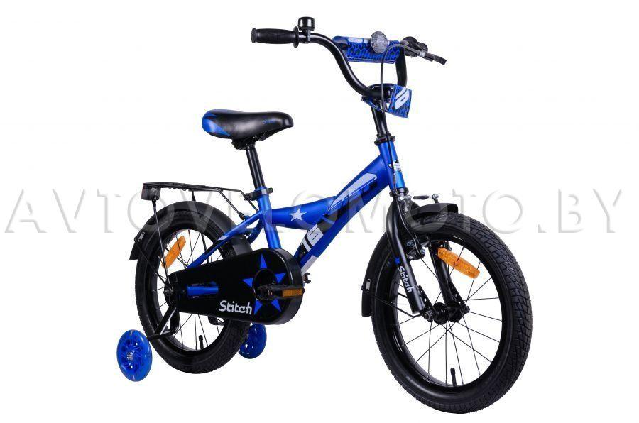 Велосипед AIST Stitch 16" Синий - фото 1 - id-p166077835