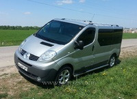 Рейлинги для Renault Trafic (длинная база) 2001- Черный алюминий - фото 1 - id-p166089459