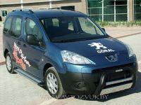 Рейлинги для Peugeot Partner Tepee 2008- Черный алюминий