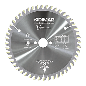 Пила Dimar 90115323  D160x20x2.2 Z48 по дереву, фанере, универсальный рез