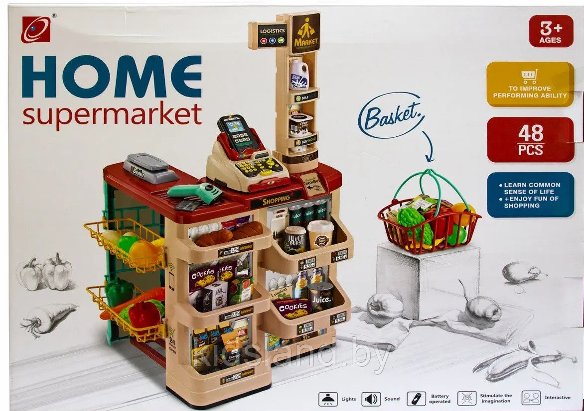 Игровой набор "Супермаркет с тележкой", арт. 668-84 - фото 1 - id-p166110298