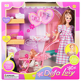 Кукла с аксессуарами Defa Lucy Мама с дочкой, арт. 8049