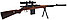 Игрушечная снайперская винтовка Mauser 98 с оптический прицелом (линза) на гелевых пулях, фото 3