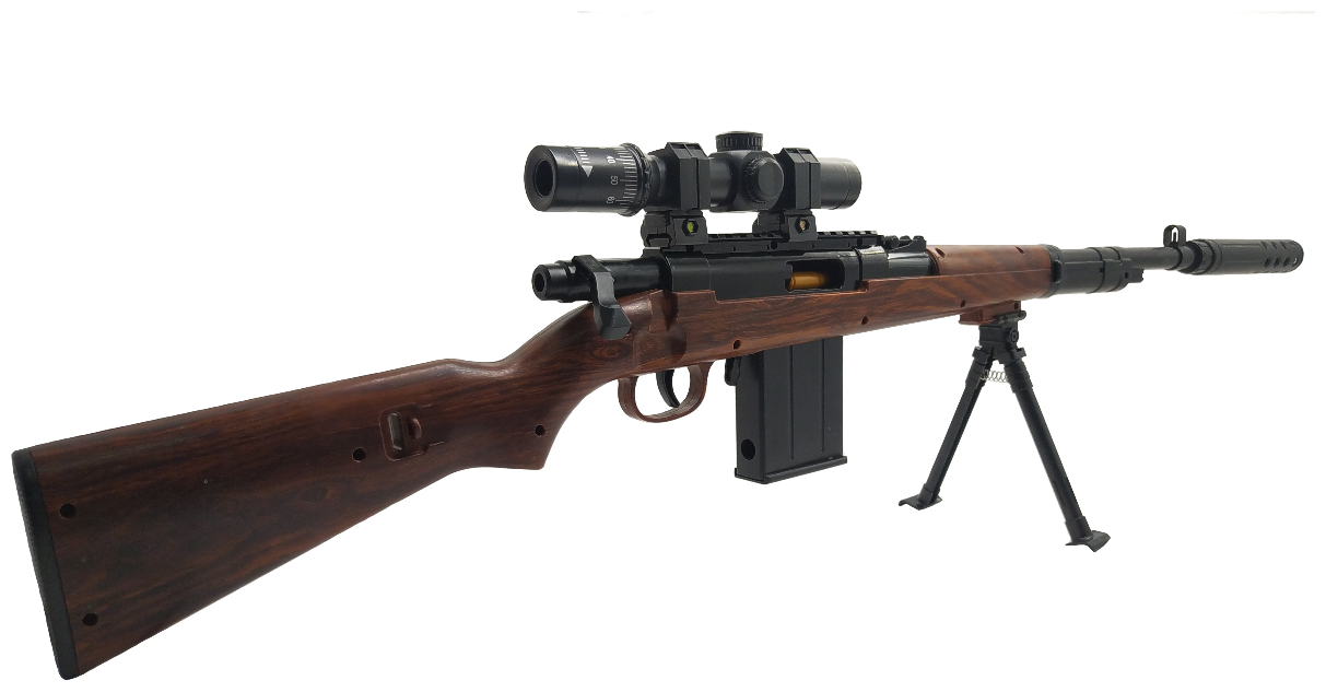 Игрушечная снайперская винтовка Mauser 98 с оптический прицелом (линза) на гелевых пулях - фото 5 - id-p65972998
