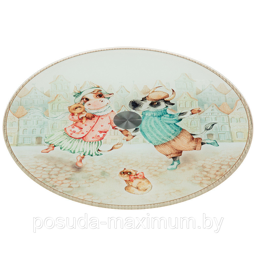 Тортовница вращающаяся  =25 cv .высота 2,5 см. AGNESS 357-198