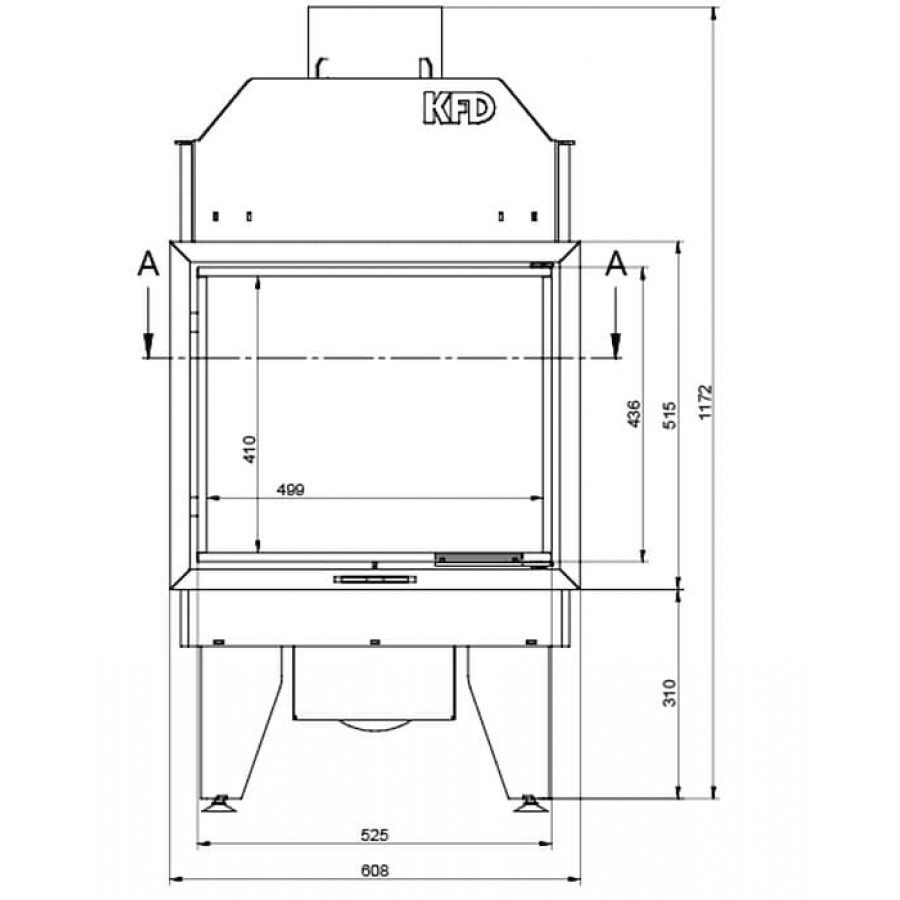 Каминная топка KFD ECO ILINE 5161 - фото 7 - id-p166114495