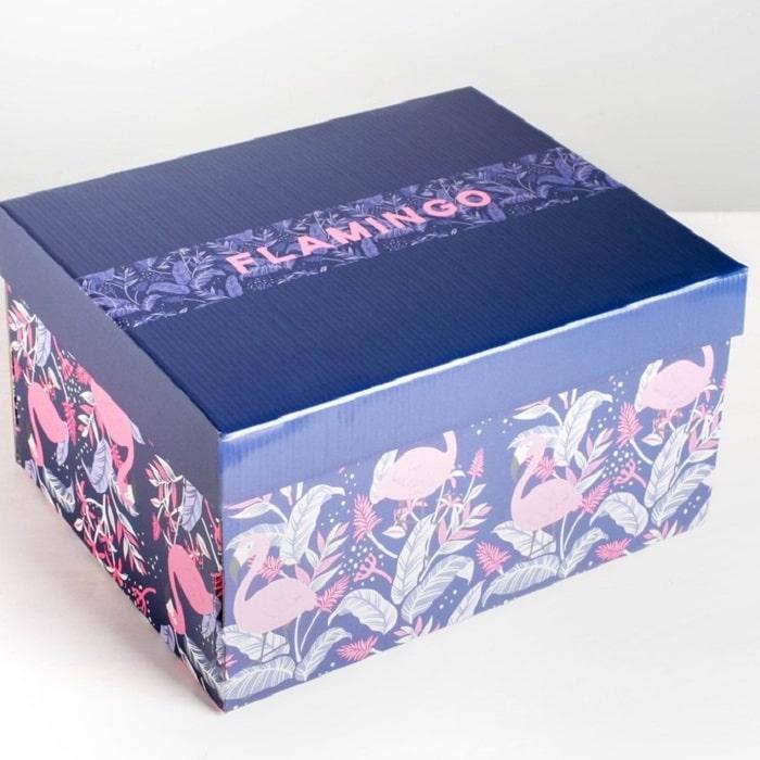 Подарочная коробка «Flamingo» 31,2 х 25,6 х 16,1 см - фото 2 - id-p166115752