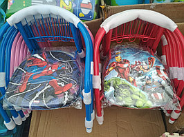 Детский стульчик с металлическими каркасом Герои Дисней для мальчиков и девочек, стул игровой для детей