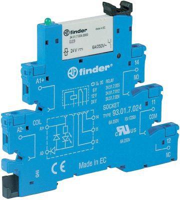 Интерфейсный модуль электромеханического реле Finder 38.51/61 - фото 1 - id-p166120373