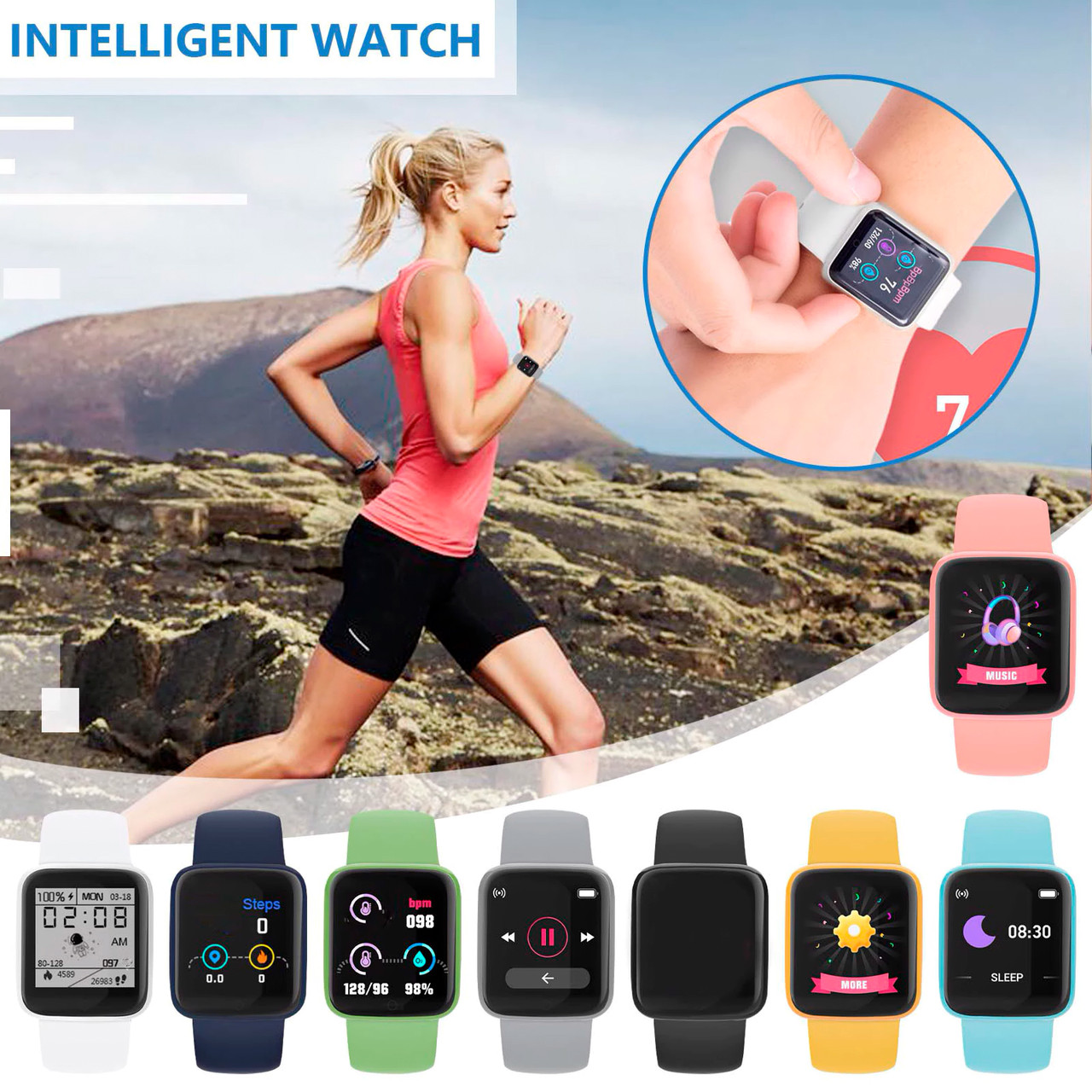 Умные часы Macaron Color Smart Watch - фото 9 - id-p166138324