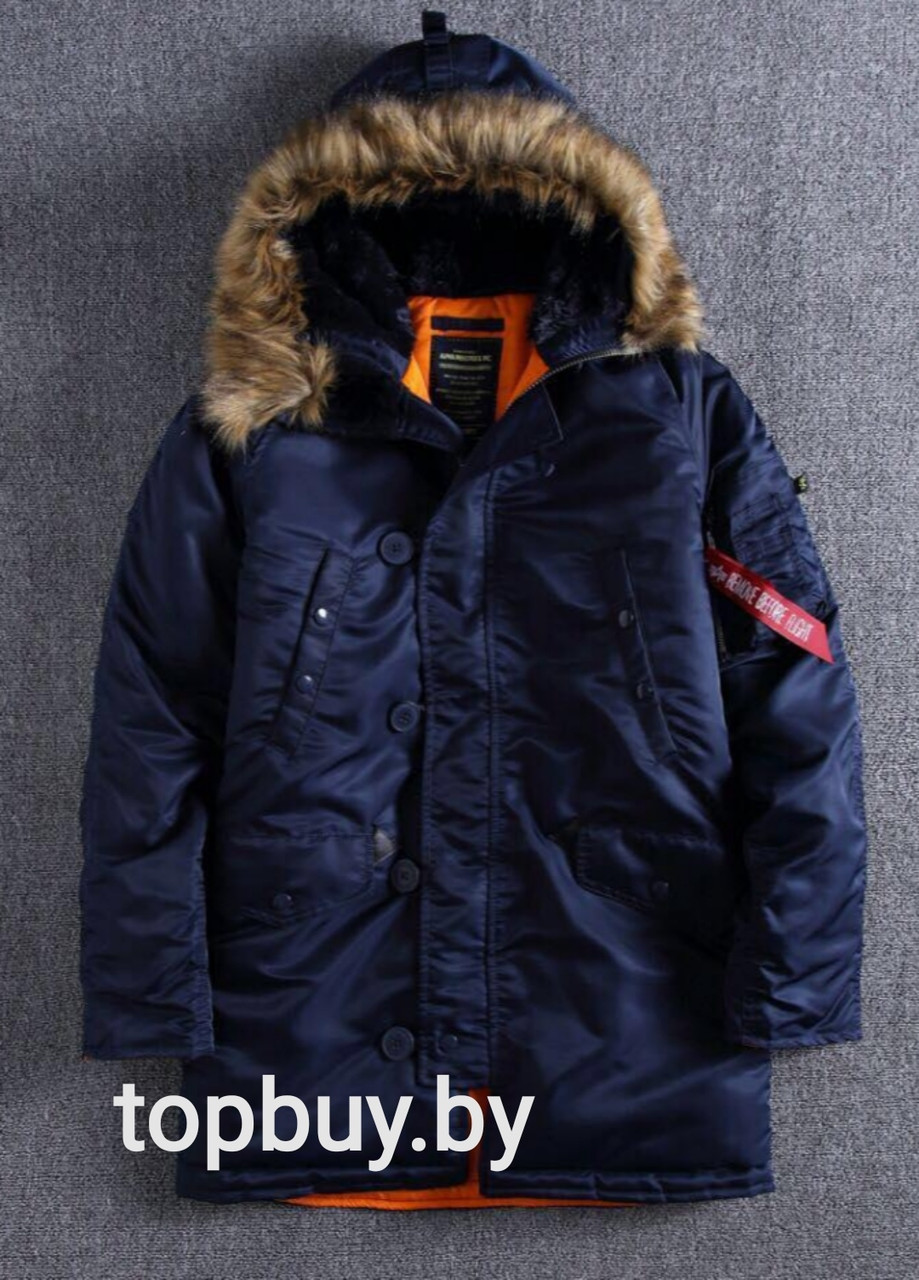 Куртка Аляска (N-3B), Blue/Orange., фото 1