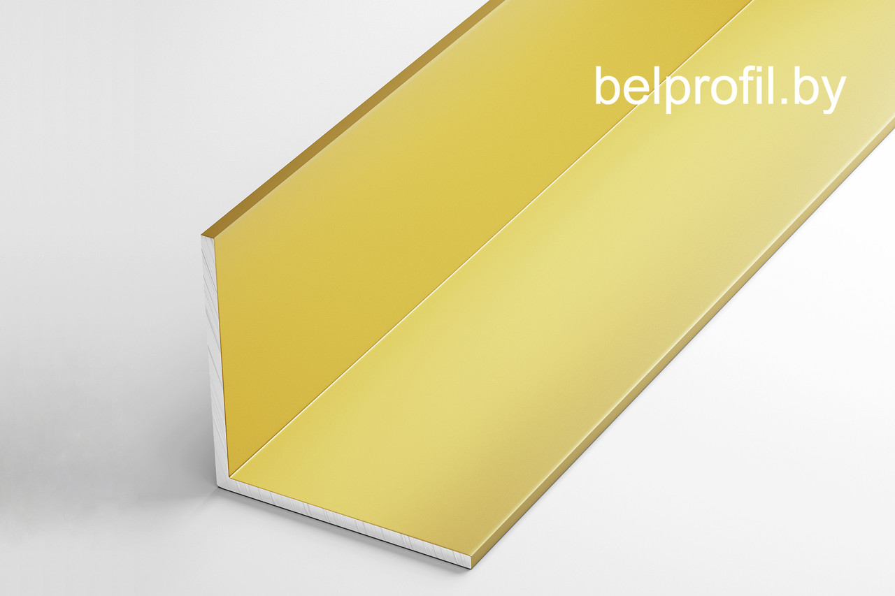 Уголок алюминиевый 40х40х1,8 (2,7 м), цвет золото - фото 4 - id-p166146490
