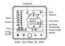 Программируемый терморегулятор Smart Life AC 603H-B WIFI, белый цвет, фото 4
