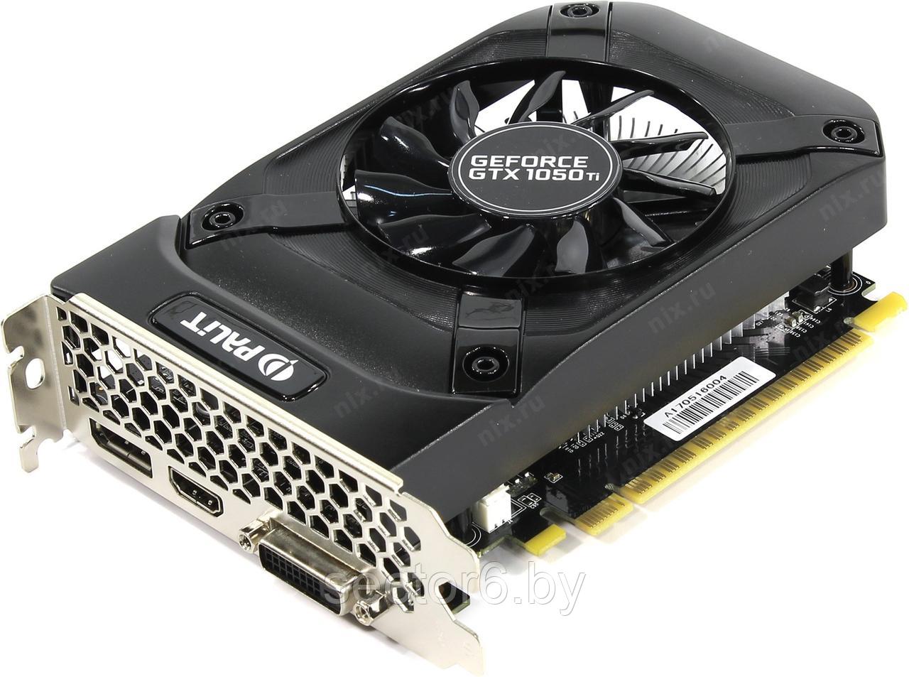 Видеокарта Palit GeForce GTX 1050 Ti StormX 4GB GDDR5 [NE5105T018G1-1070F] - фото 1 - id-p115683992