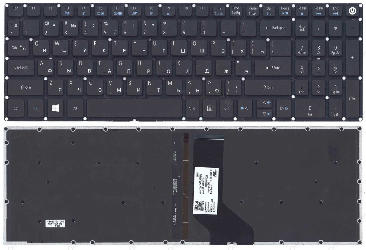 Клавиатура ноутбука ACER Aspire  A715-71G с подсветкой
