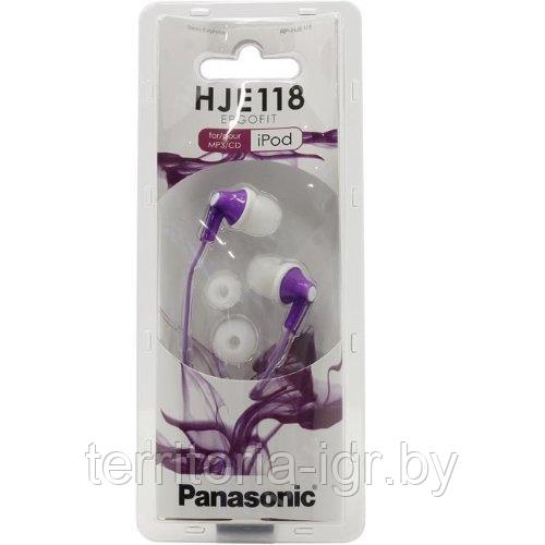 Наушники RP-HJE118GUV фиолетовый Panasonic - фото 1 - id-p67798517