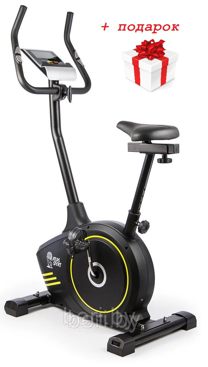 Велотренажер электро-магнитный Atlas Sport MAGNUS с регулировкой руля маховик 10 кг - фото 1 - id-p105305171