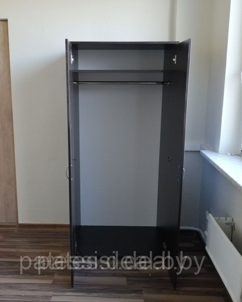 Шкаф гардеробный для офиса 800*580*1780 мм. Цвет Венге