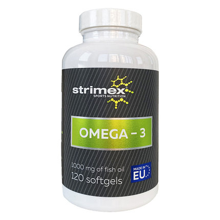 Витамины, минералы и жирные кислоты Strimex Sport Nutrition Omega-3 120 капс, фото 2