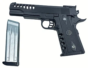 Пистолет  игрушечный  M.688, металл., съемный магазин, с пульками, фото 2