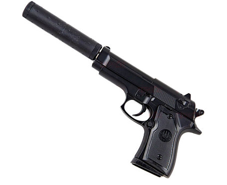 Пистолет  игрушечный  V1+, металл., съемный магазин, с пульками, фото 2