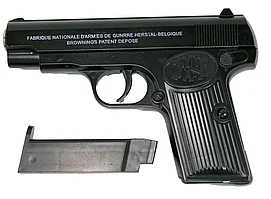 Пистолет  игрушечный  C.17, металл., съемный магазин, с пульками