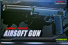 Пистолет  игрушечный  V2+, металл., съемный магазин, с пульками, фото 2