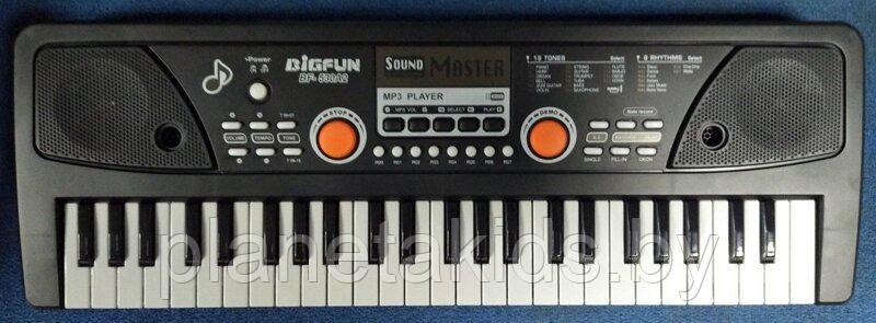 Синтезатор ( пианино) с микрофоном от сети и от батареек, с подключением MP3, арт.530A2-USB - фото 3 - id-p166163924