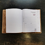 Еженедельник-ежедневник ф-та а4 датированный на 2022 год в съемной кожаной обложке (210х260) Арт. 4-301, фото 5