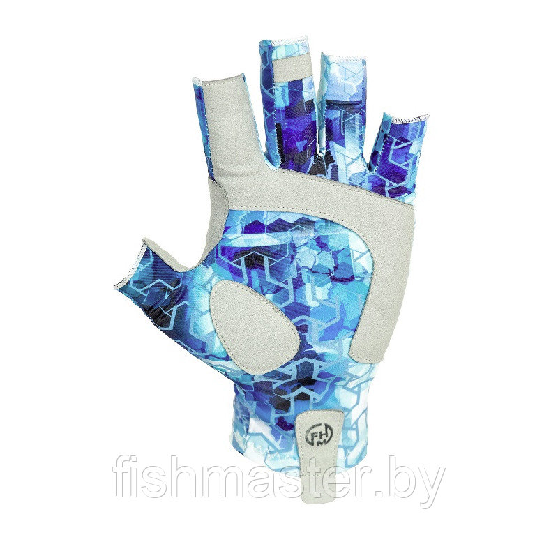 Перчатки "Mark" фактор защиты UPF 50+ Принт голубой - фото 2 - id-p156227420