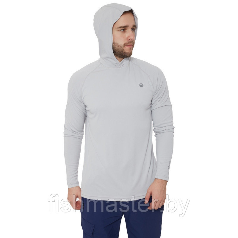 Футболка FHM Mark Hoodie фактор защиты UPF 50+ Белый 4XL, Белый - фото 4 - id-p148173786