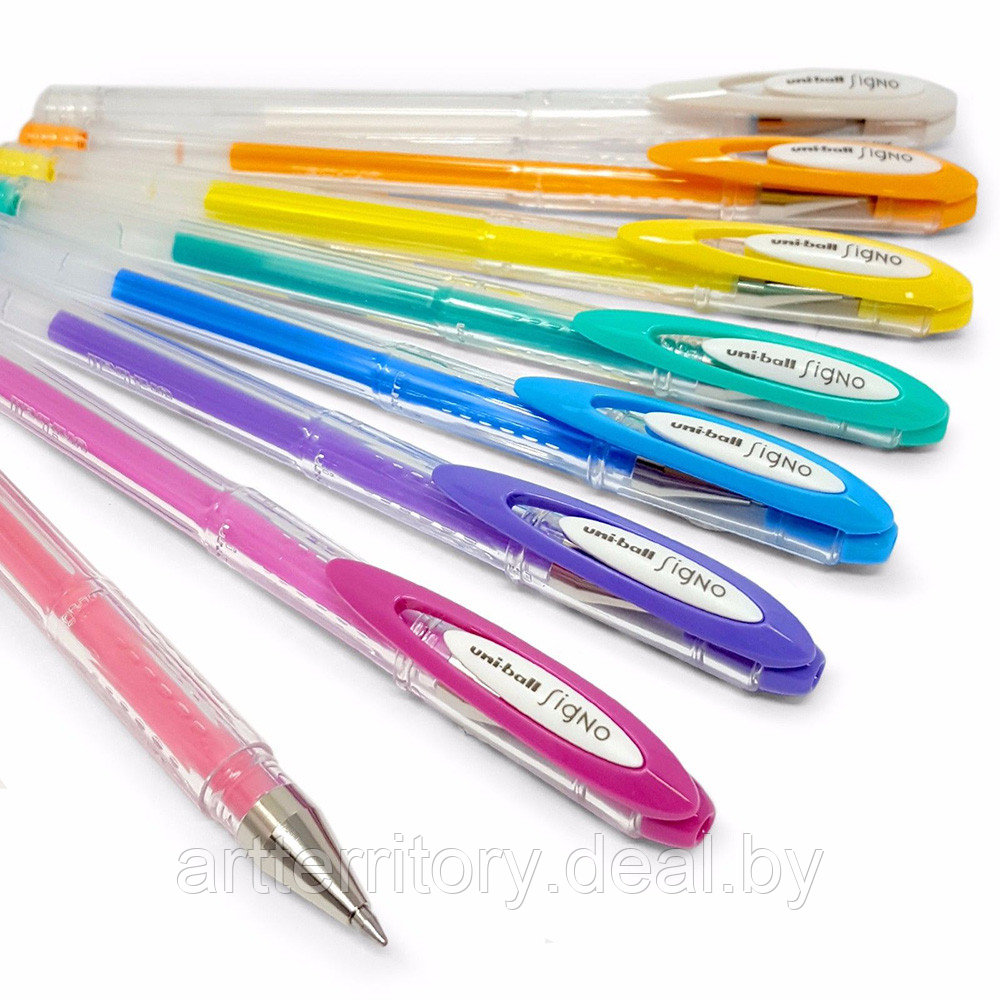 Ручка гелевая Mitsubishi Pencil SIGNO ANGELIC COLOUR, 0.7 мм. (белый) - фото 2 - id-p166171293