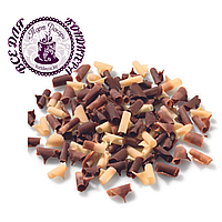 Шоколадная стружка «Barry Callebaut», молочно/белая, (Бельгия), 50гр