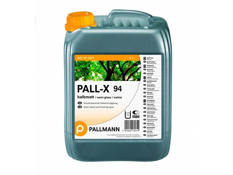 Pallmann (Германия) Pallmann Pall-X 94 - Водный однокомпонентный полуматовый лак для паркета - 5л - фото 1 - id-p166171554
