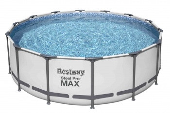 Каркасный бассейн Bestway Steel Pro Max 5612X (427x122, с фильтром-насосом и лестницей) - фото 1 - id-p166186663