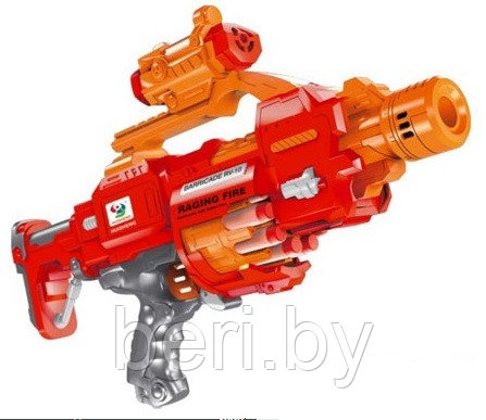 Автомат, Бластер 7055A + 20 пуль Raging Fire, Blaze Storm, типа Nerf (Нерф) - фото 1 - id-p166196868