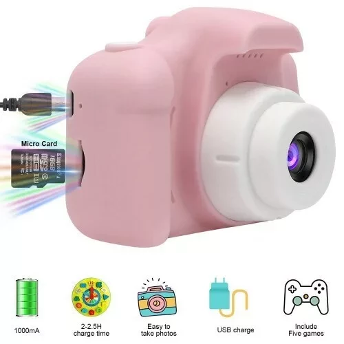 Детский фотоаппарат Fun Camera x2 (Розовый) - фото 5 - id-p166203263
