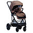Детская универсальная коляска  BubaGo Lira 3 в 1  Khaki (Бежевый), рама черная, фото 5