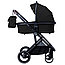 Детская универсальная коляска  BubaGo Lira 3 в 1   Light Grey (Светло-серый), рама черная, фото 3