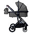 Детская универсальная коляска  BubaGo Lira 3 в 1   Light Grey (Светло-серый), рама черная, фото 4