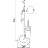 Boheme Стойка туалетная Hermitage Bronze 10338, фото 2